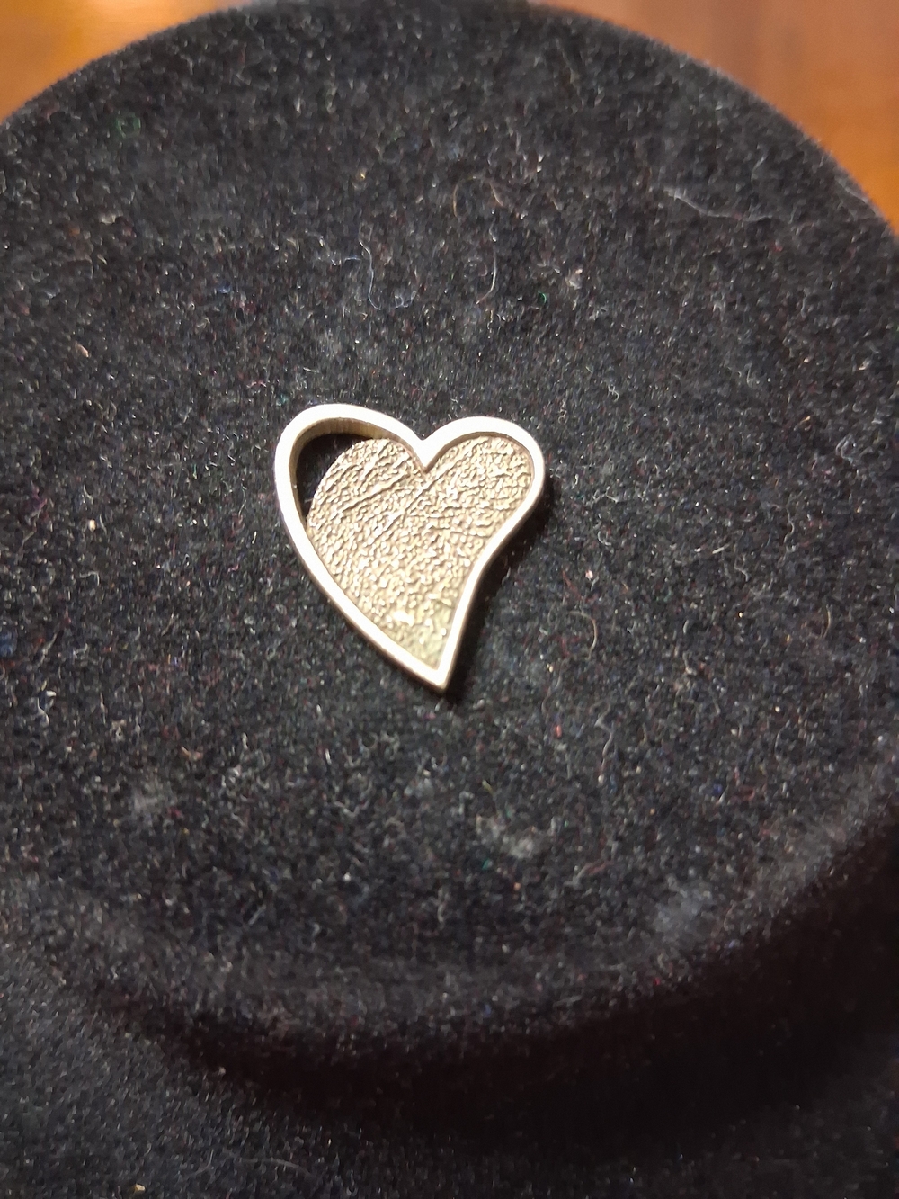 Textured Silver Heart Pendant Necklace - Women's Jewelry